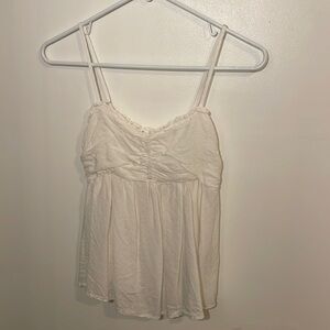 WHITE BABY DOLL TOP